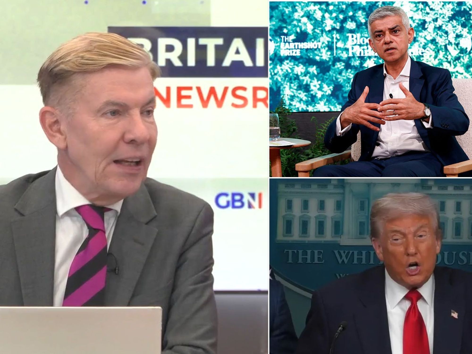 Andrew Pierce, Sadiq Khan, Donald Trump