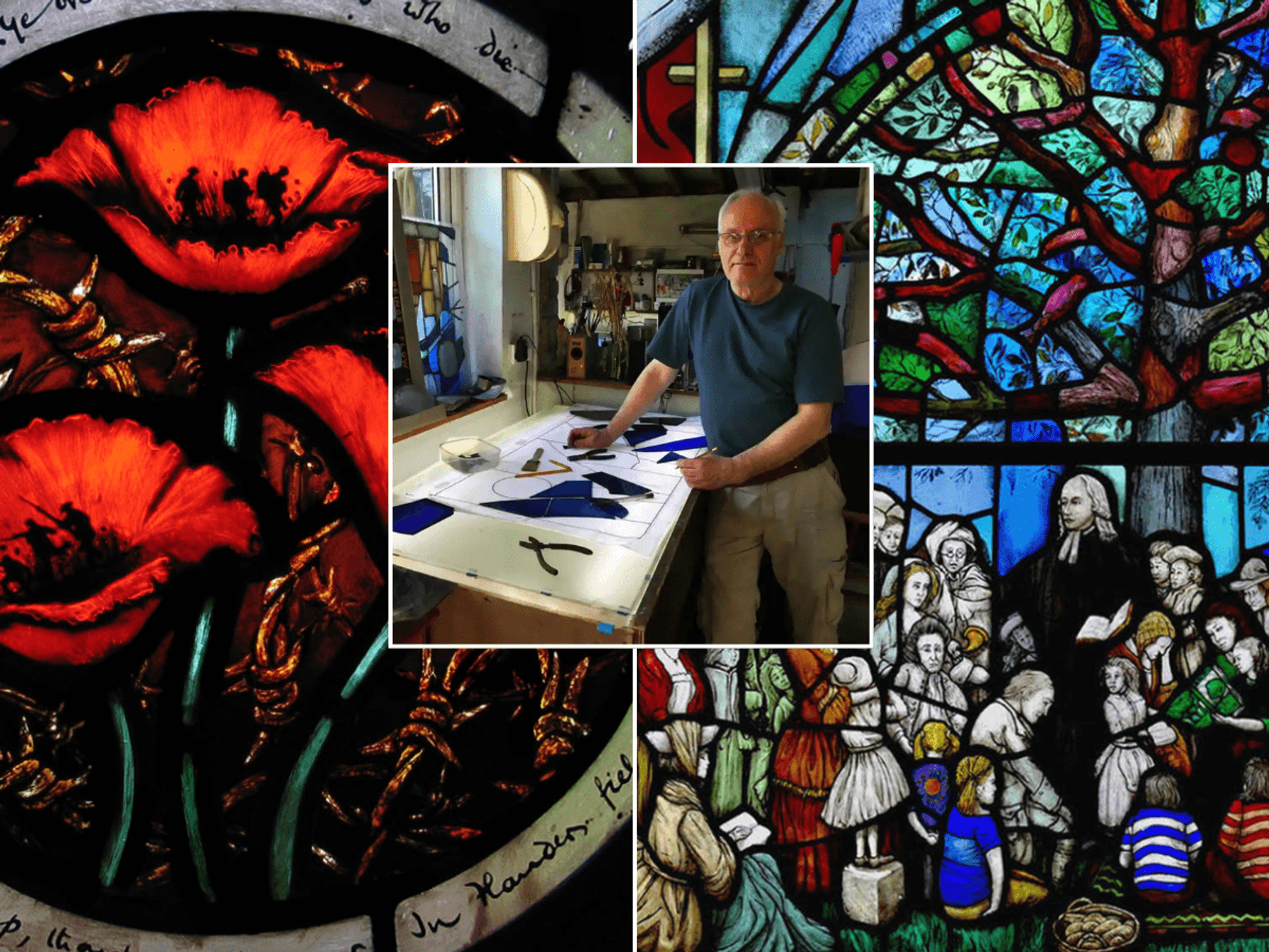 Andrew Taylor, stained glass work