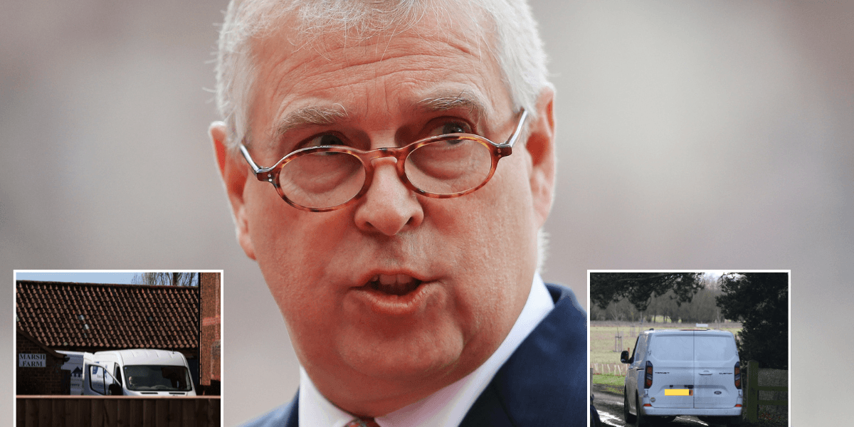 Andrew Mountbatten-Windsor remains at Wood Farm despite removal van pictures as mystery surrounds new home Andrew Mountbatten-Windsor remains at Wood Farm despite removal van pictures as mystery surrounds new home