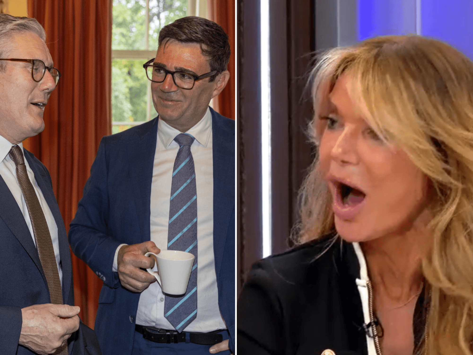 Andy Burnham and Sir Keir Starmer; Lizzie Cundy