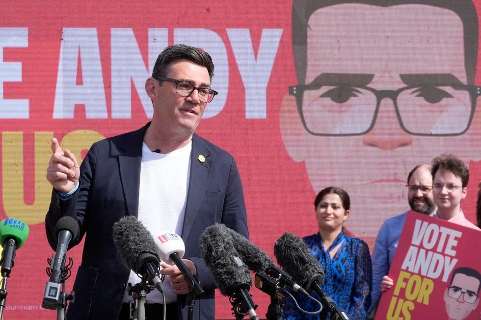 Andy Burnham campaigning in Makerfield