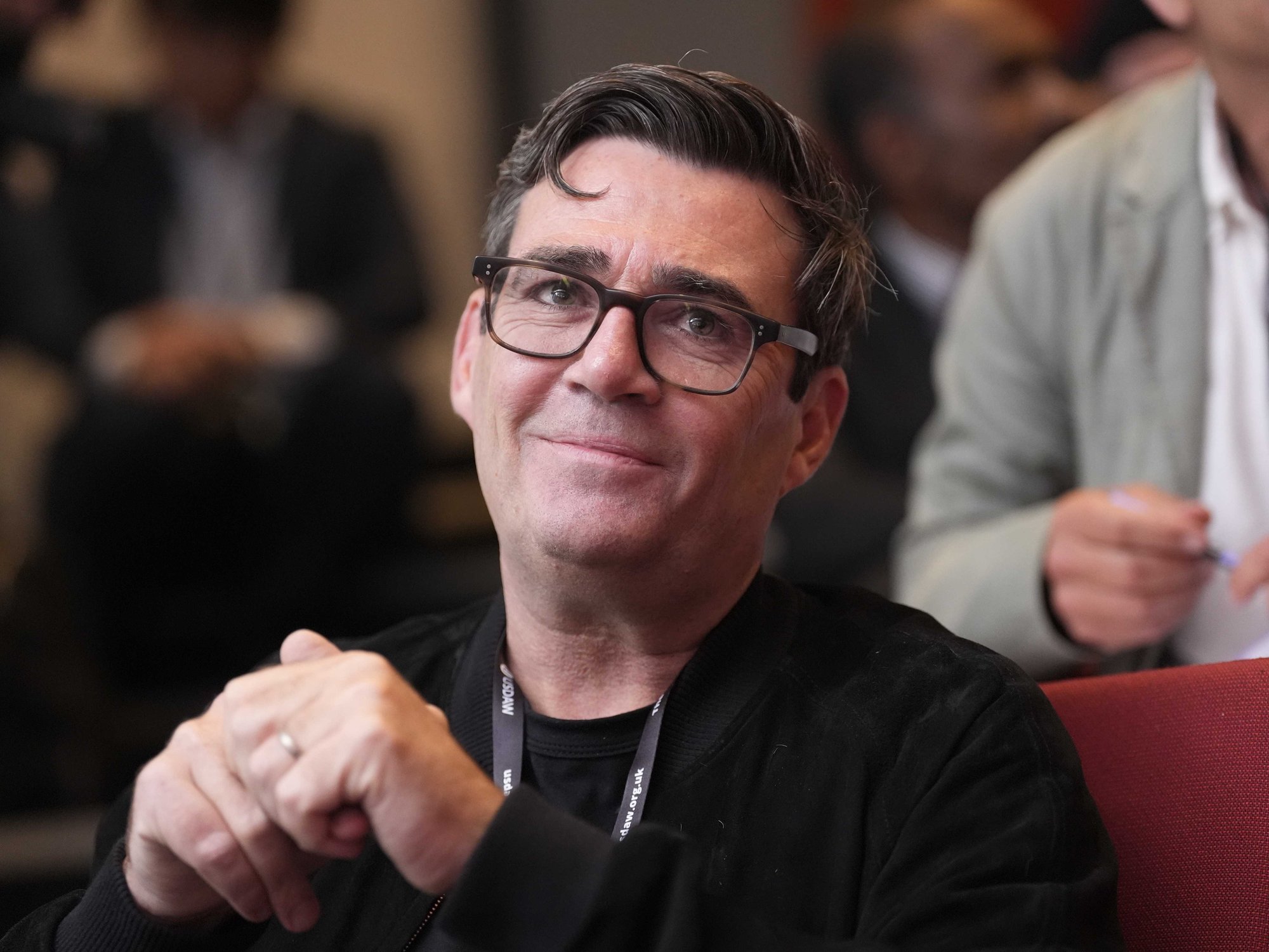 Andy Burnham has been mobbed at his fringe events in Liverpool