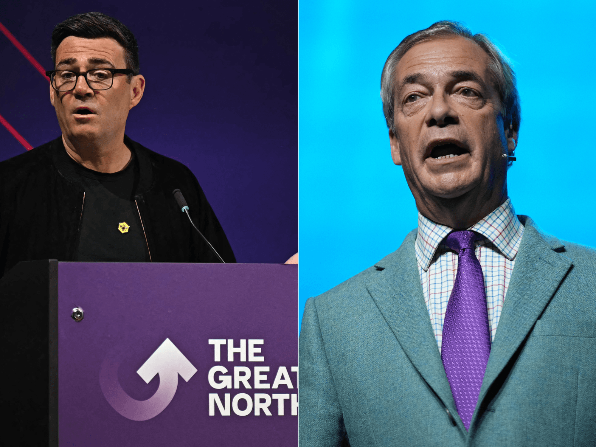 Andy Burnham, Nigel Farage