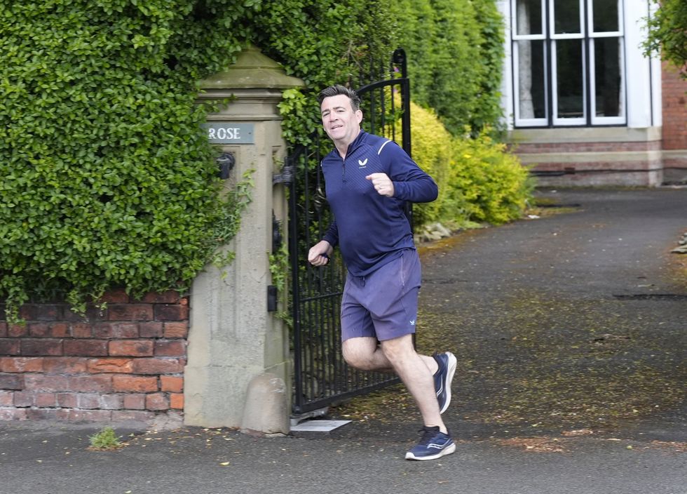 Andy Burnham on a run