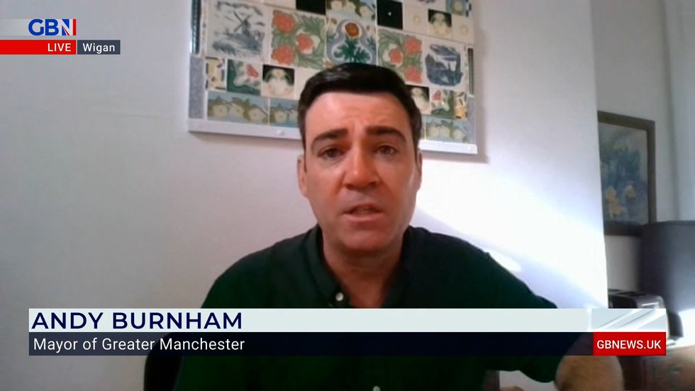 Andy Burnham voiced his support for England defender Tyrone Mings on GB News.