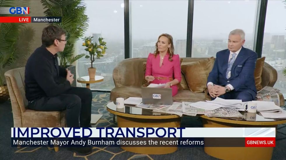 Andy Burnham with Isabel Webster and Eamonn Holmes