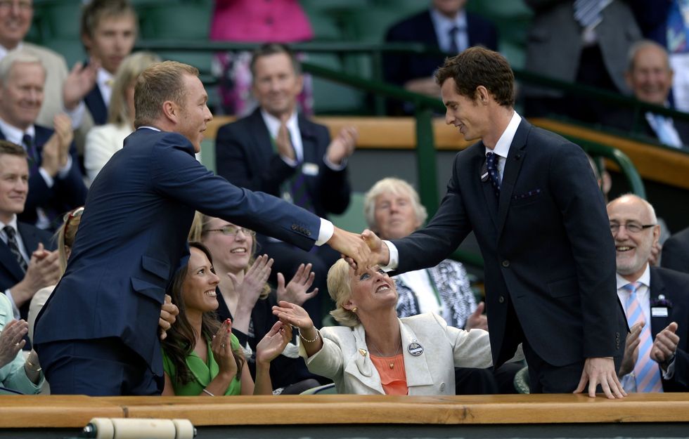 Andy Murray and Chris Hoy go back, having met many years ago