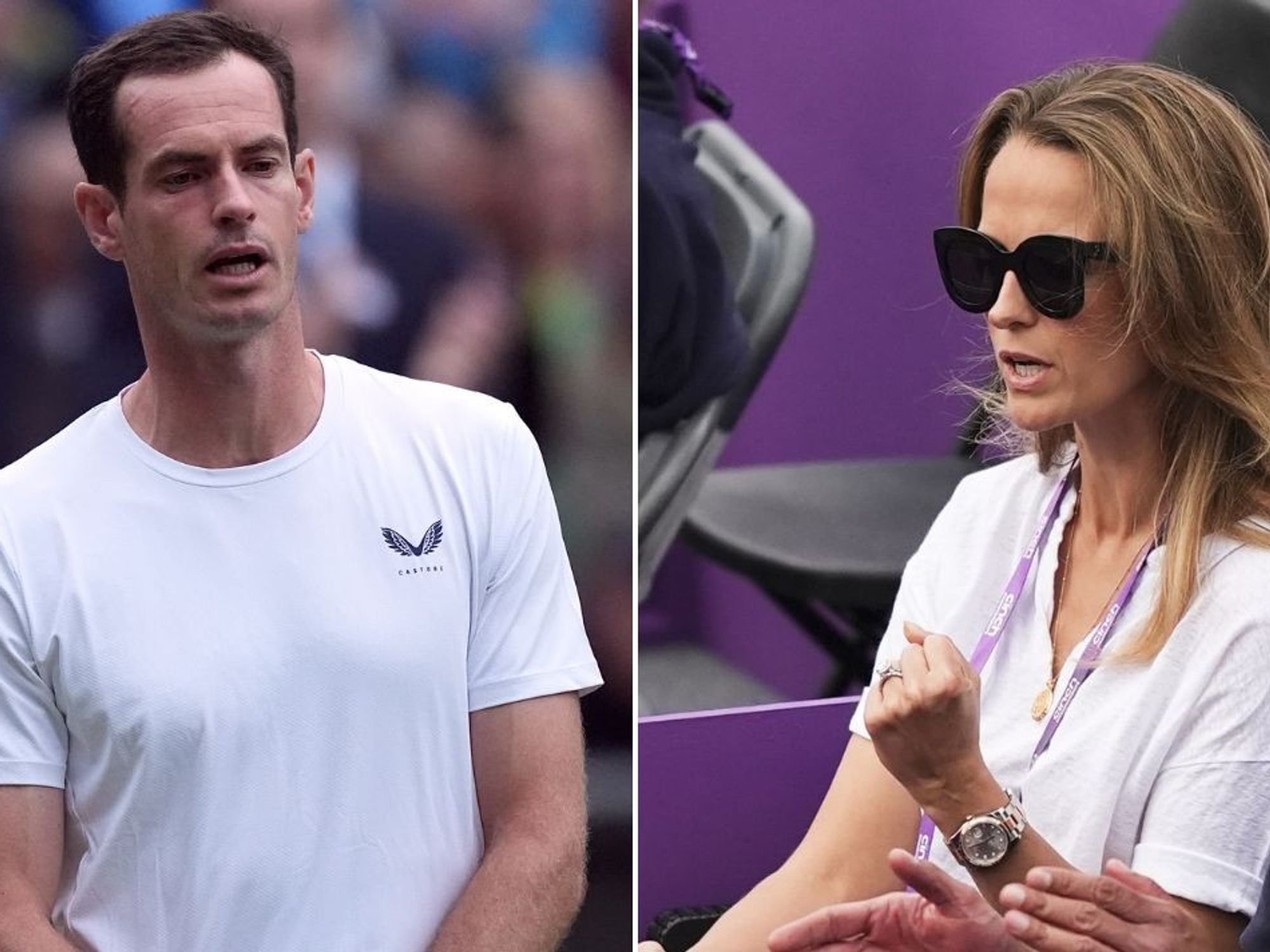 Andy Murray and wife Kim