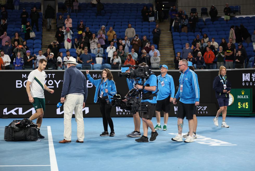 Andy Murray played long into the night at last year's Australian Open