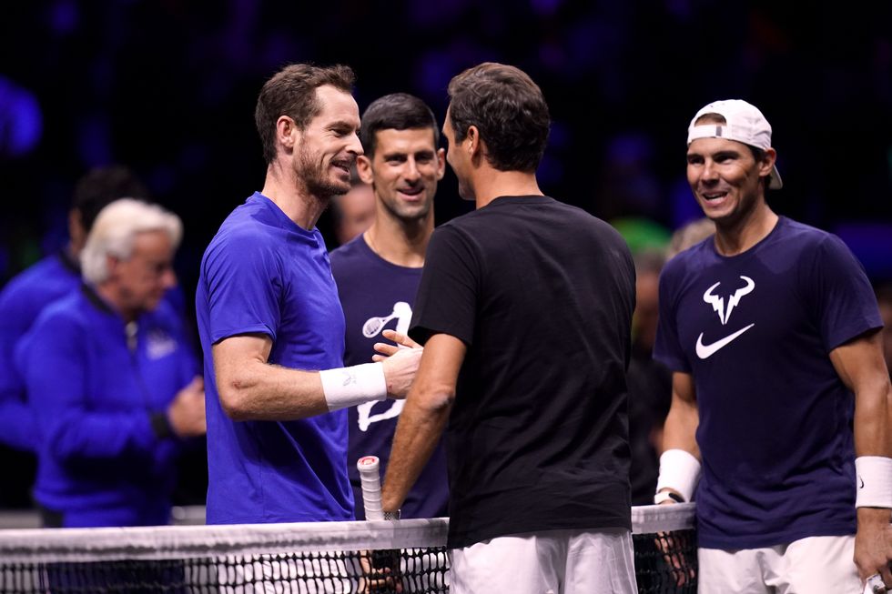 Andy Murray, Roger Federer, Rafael Nadal and Novak Djokovic were all huge rivals on the court but friends off it