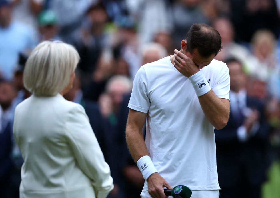 Andy Murray was in tears during his Wimbledon ceremony on Thursday