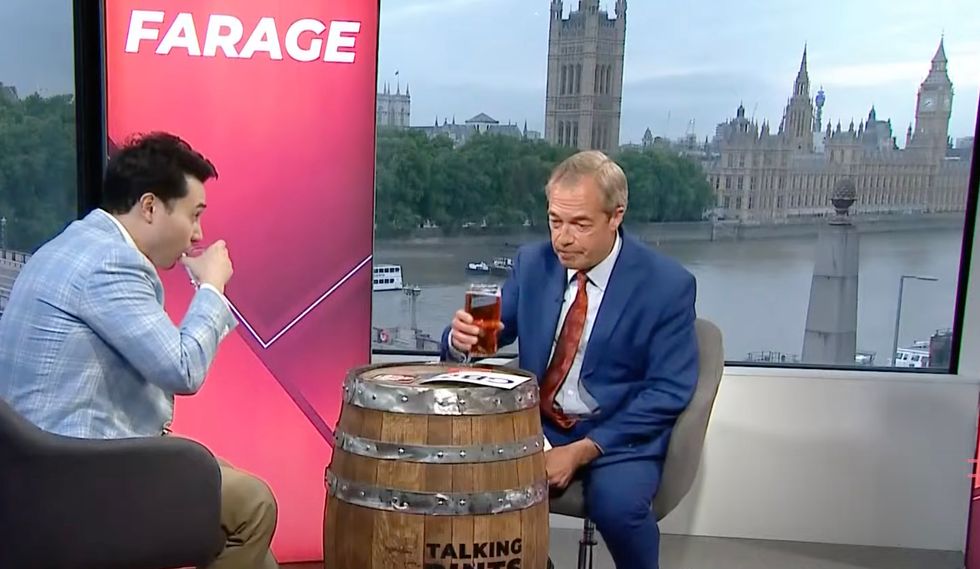 Andy Ngo joined Nigel Farage in the studio