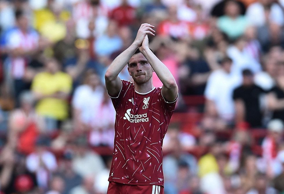 Andy Robertson bid farewell to Liverpool supporters during Sunday's 1-1 draw against Brentford
