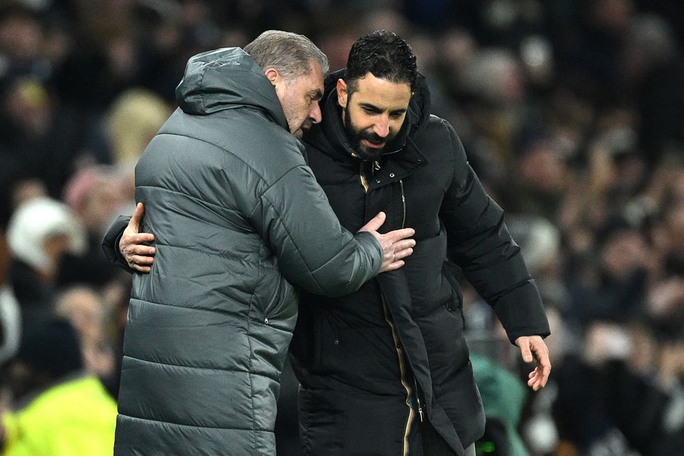 Ange Postecoglou and Ruben Amorim
