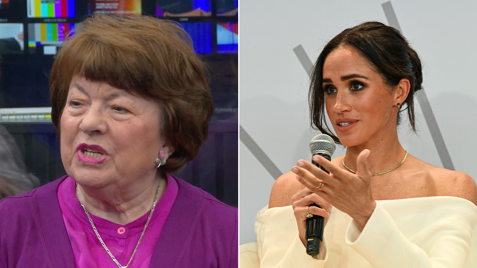 Angela Levin and Meghan Markle