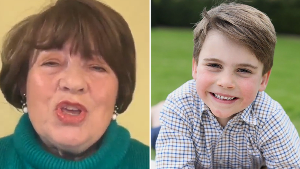 Angela Levin and Prince Louis