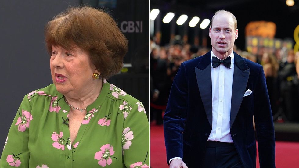 Angela Levin and Prince William