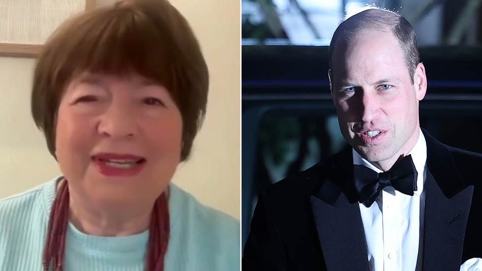 Angela Levin and Prince William