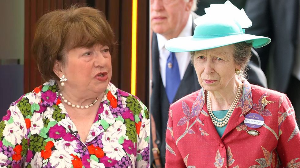 Angela Levin and Princess Anne