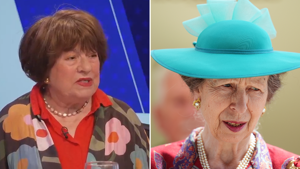 Angela Levin and Princess Anne