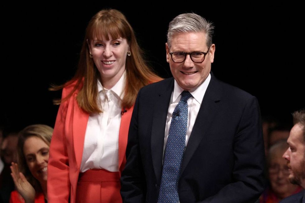 Angela Rayner is allegedly plotting against Sir Keir Starmer