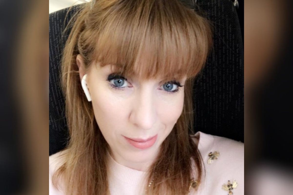 Angela Rayner with AirPods