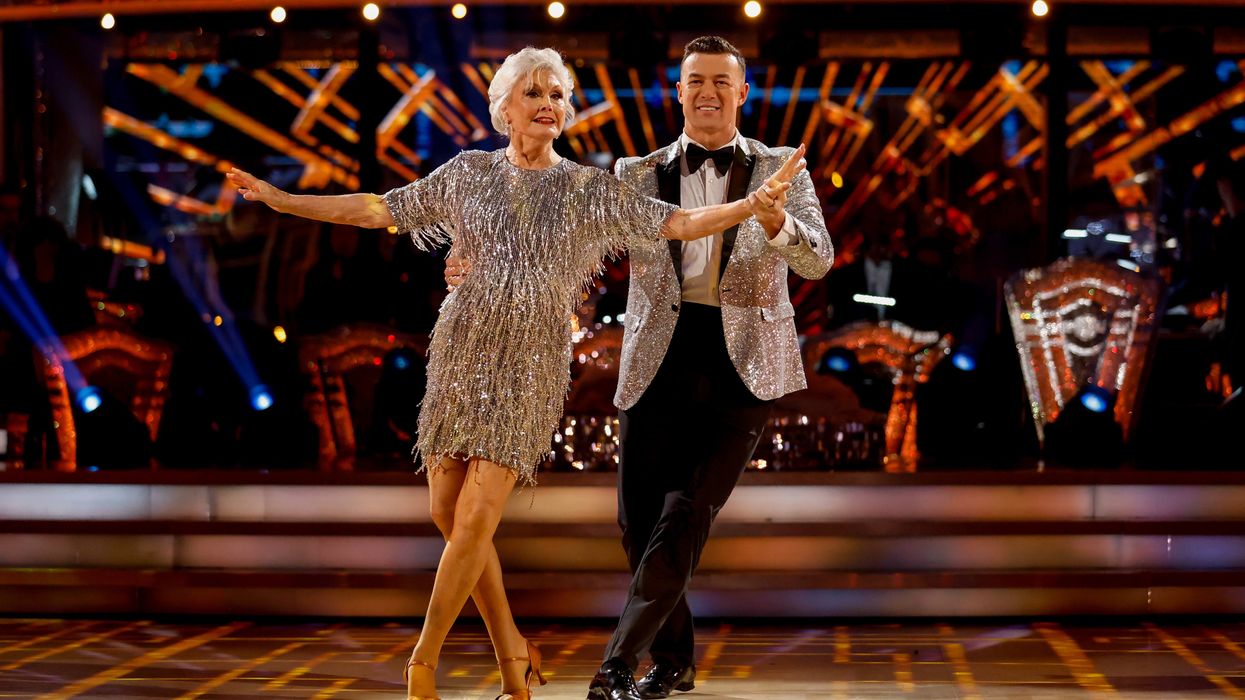 Angela Rippon and Kai Widdrington