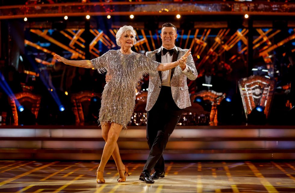 Angela Rippon and Kai Widdrington
