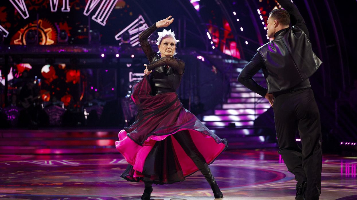 Angela Rippon and Kai Widdrington