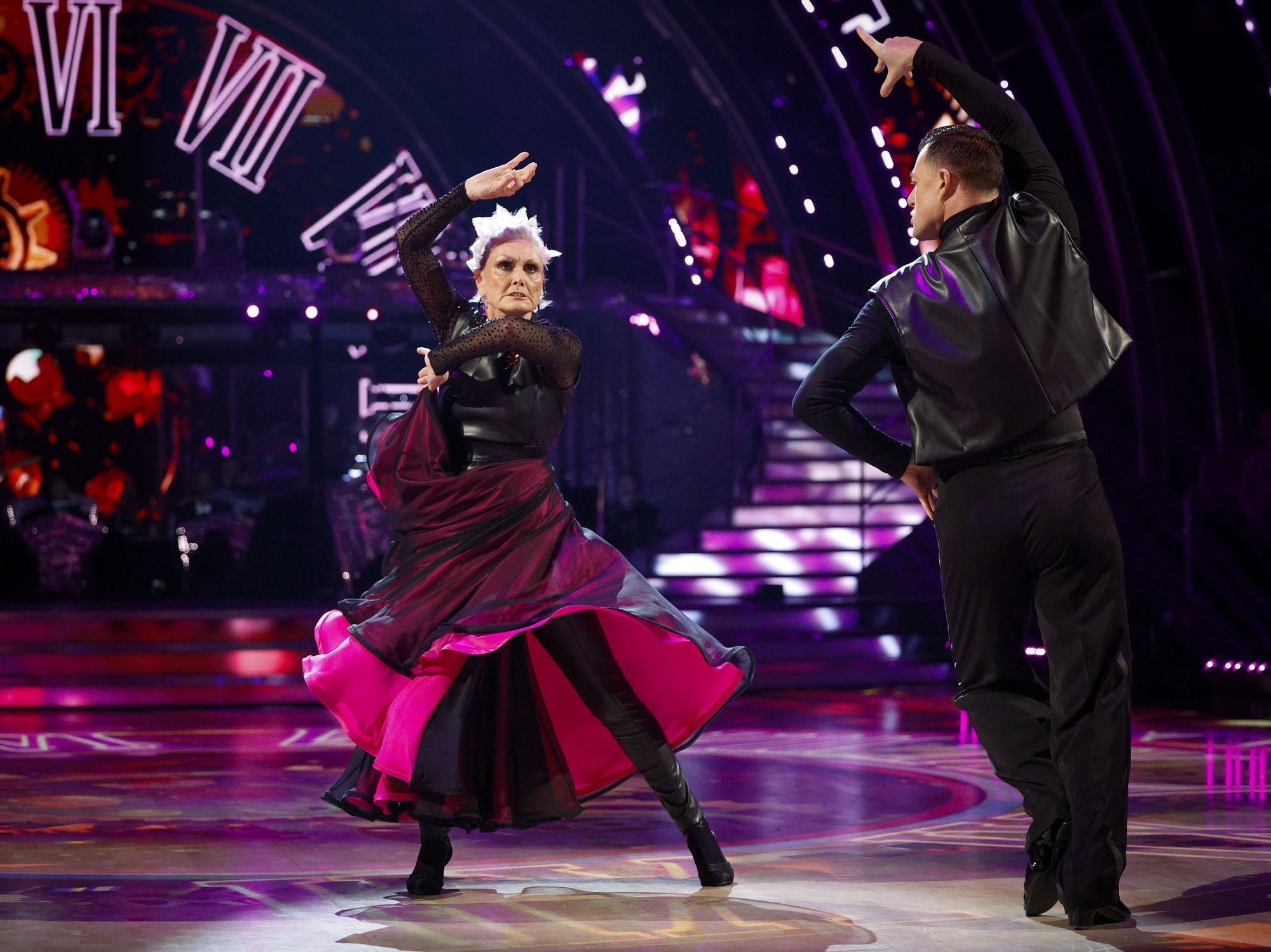 Angela Rippon and Kai Widdrington