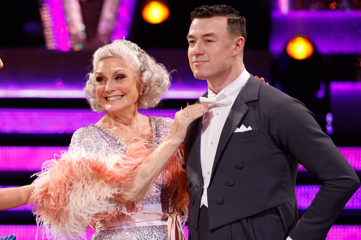 Angela Rippon and Kai Widdrington