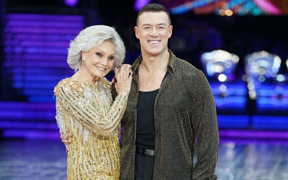 Angela Rippon and Kai Widdrington