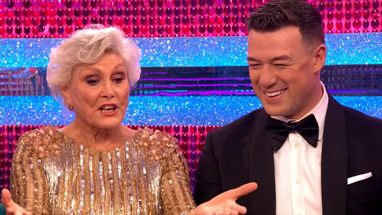Angela Rippon and Kai Widdrington