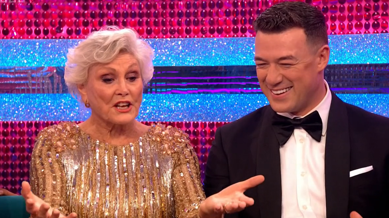 Angela Rippon and Kai Widdrington