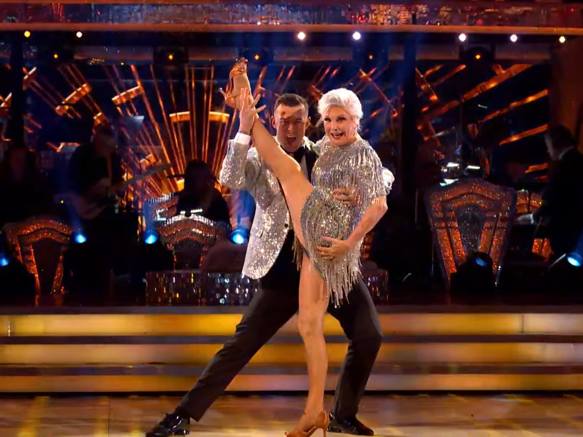 Angela Rippon and Kai Widdrington