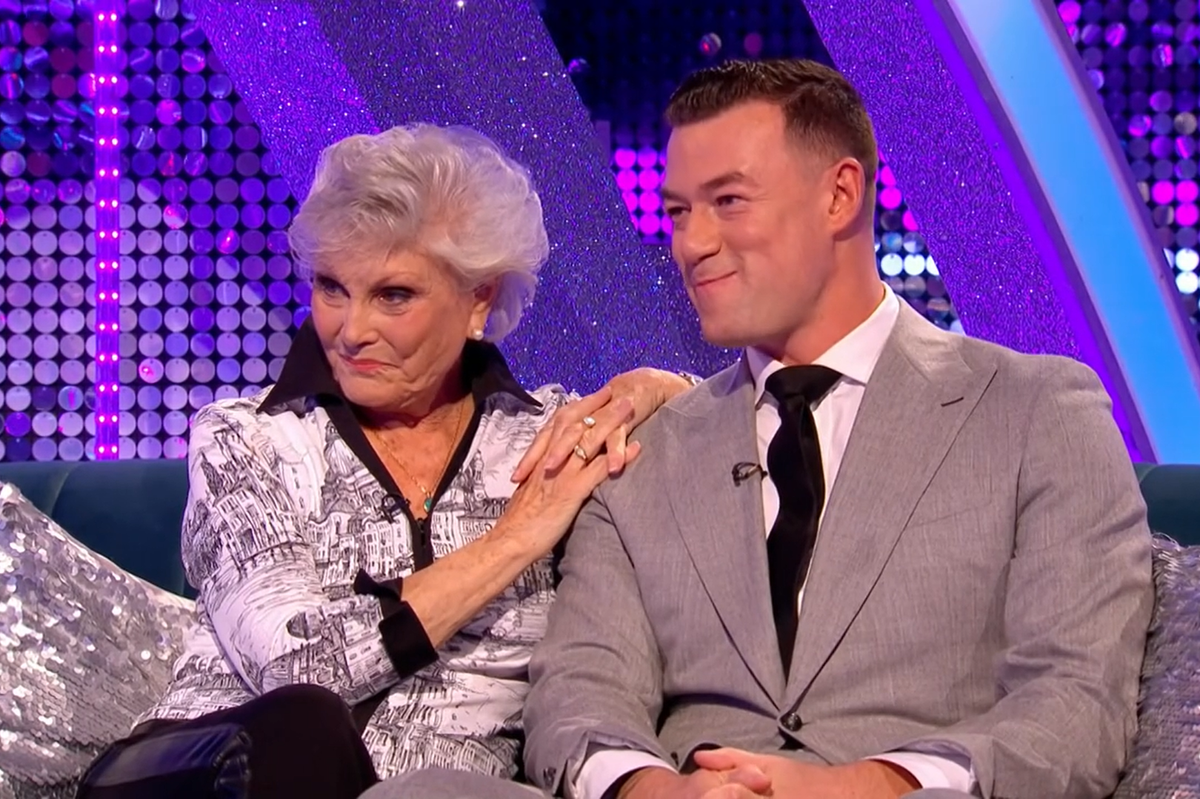 Angela Rippon and Kai Widdrington