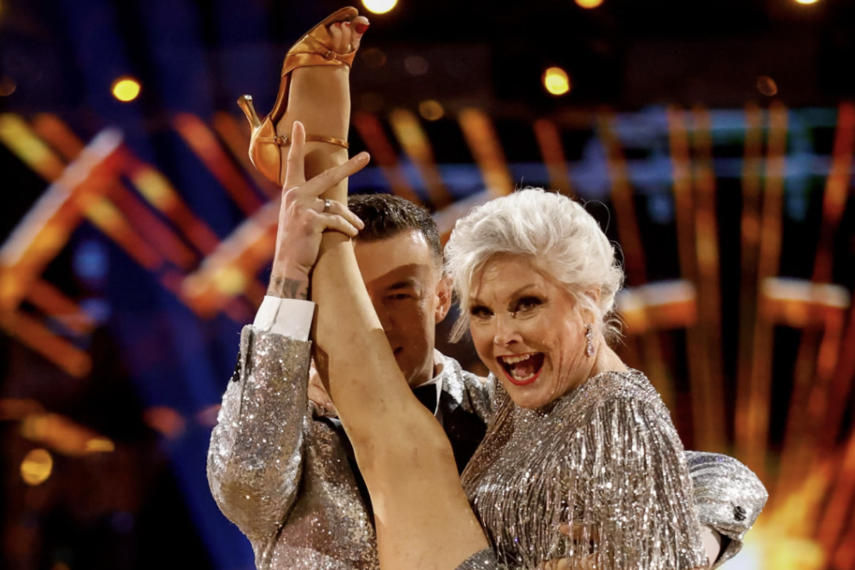 Angela Rippon and Kai Widdrington