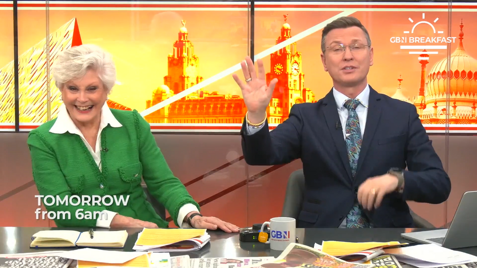 Angela Rippon and Stephen Dixon