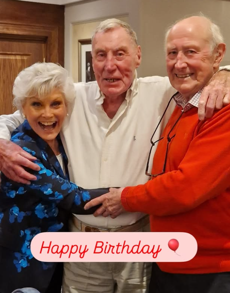 Angela Rippons with cousin and his brother