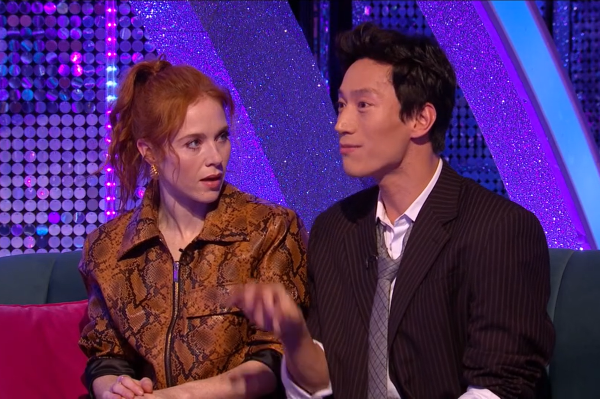Angela Scanlon and Carlos Gu