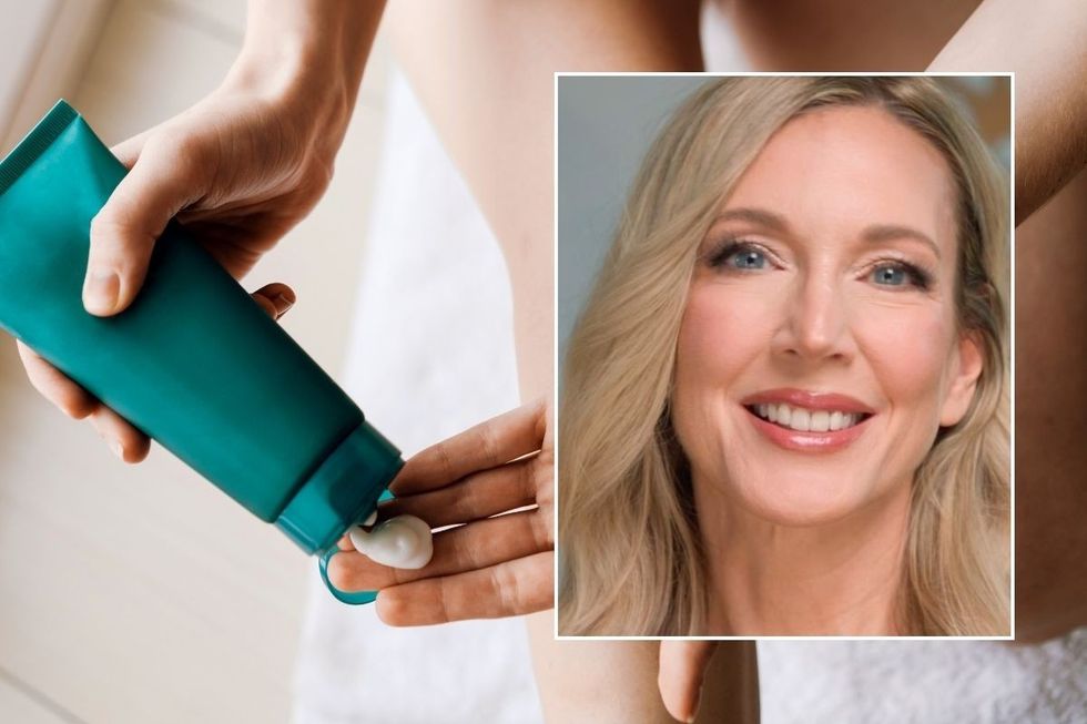 ANGIE / person using moisturiser