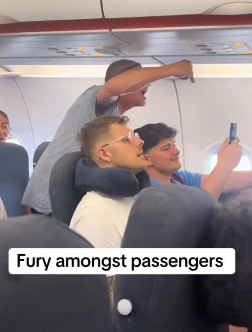 Angry passengers
