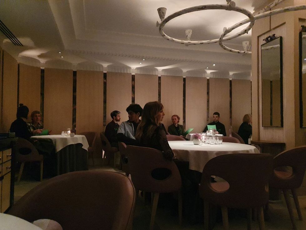 Animal Rebellion occupied Gordon Ramsay's three-star Michelin restaurant in Chelsea. Picture date: Saturday November 19, 2022.