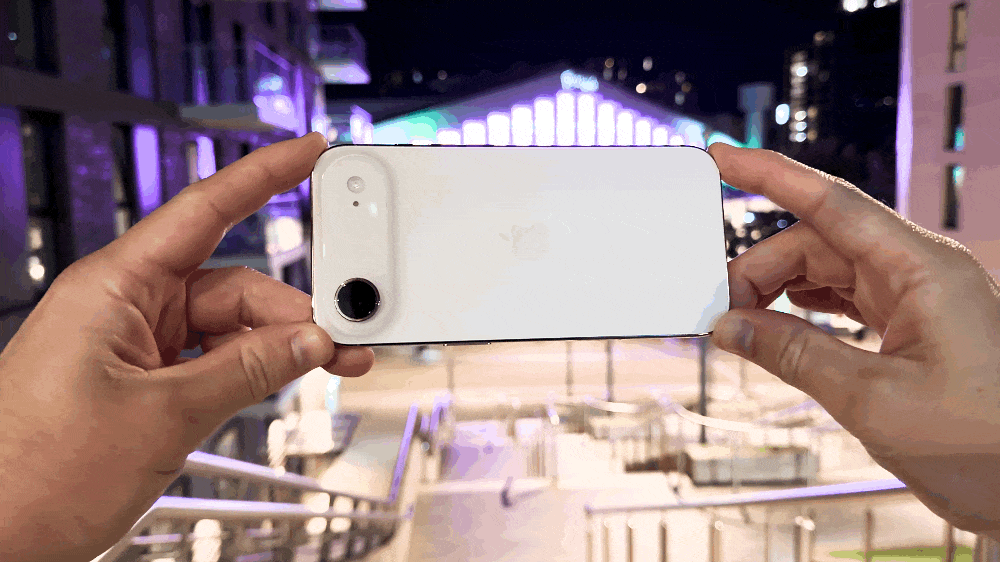 animated GIF of iPhone Air being rotated