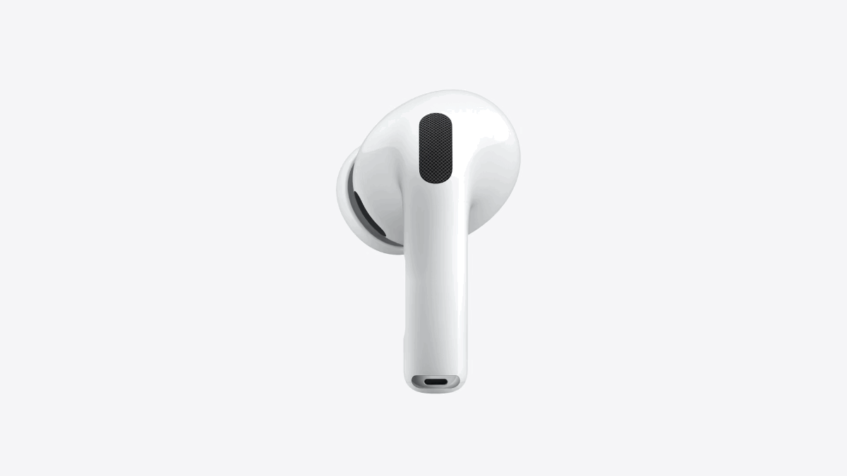 animated GIF showing AirPods Pro 3