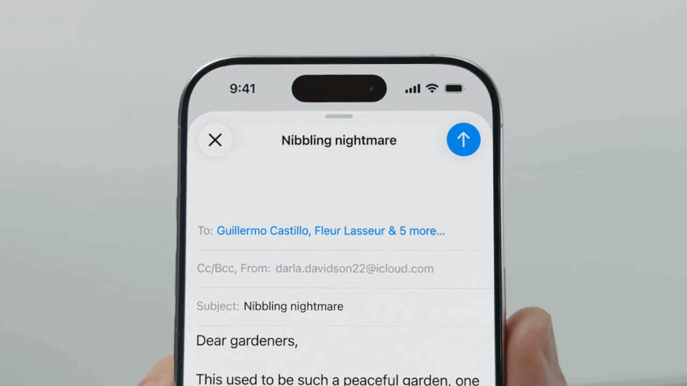 animated gif showing how new menus appear in ios 26