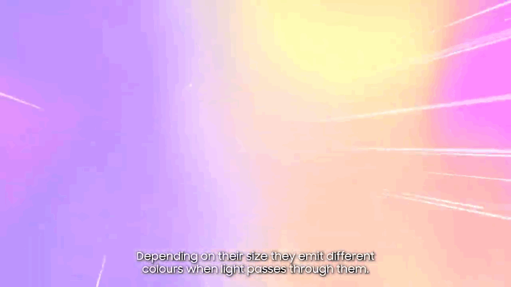 animated GIF showing how quantum dot technology works