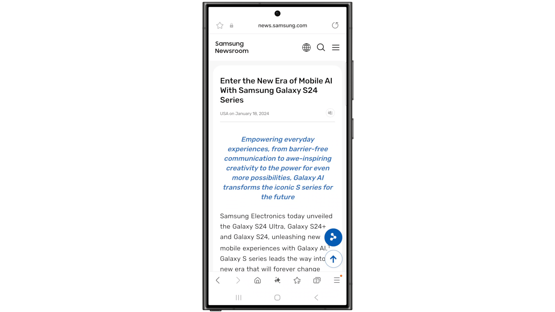 animated gif showing samsung writing assist tools working on the galaxy s25 ultra
