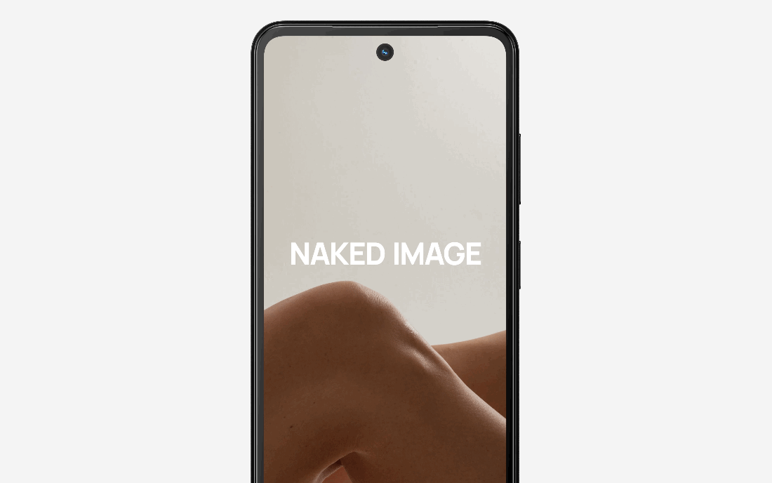 animated GIF showing the harmblock plus technology working