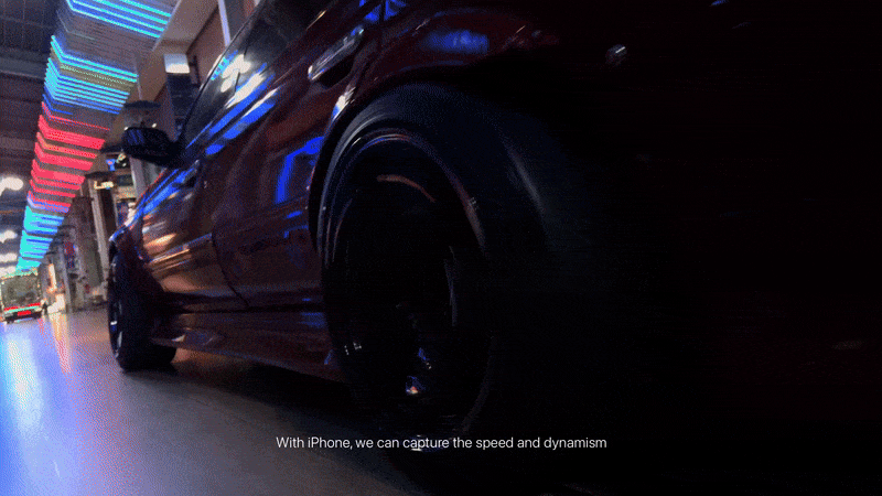 animated gif showing the iphone 15 pro mounts used by director Takashi Miike to film the scenes in the Midnight short film